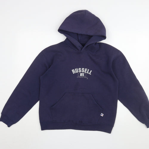 Russell Athletic Boys Blue XL Pullover Hoodie with Logo