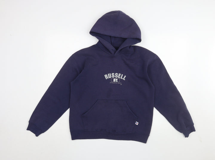 Russell Athletic Boys Blue XL Pullover Hoodie with Logo