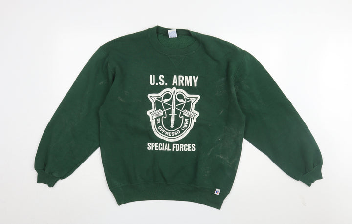 Russell Athletic Green Army Sweatshirt M