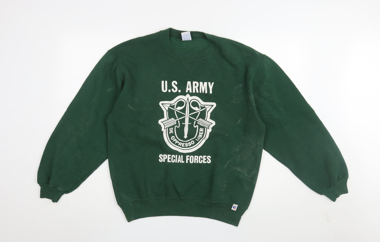 Russell Athletic Green Army Sweatshirt M