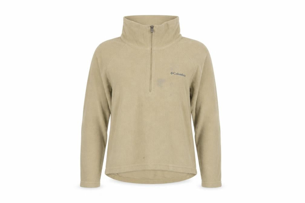 Front view of Columbia Women’s Beige Fleece Pullover L