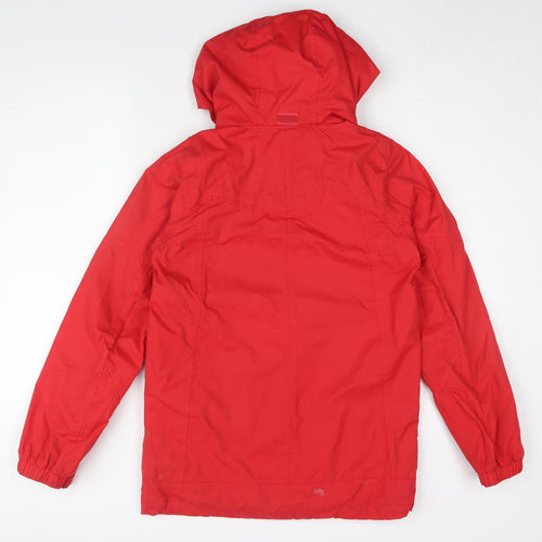 Peter Storm Boys Red Parka Jacket, Size 13, Hooded Waterproof