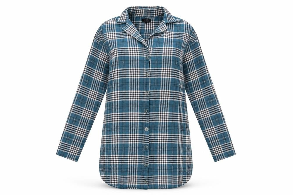 Front view of Iris & Lilly Women's Multicoloured L Shirt Dress