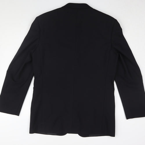 Armando Men's Black Blazer, Size 40R, Wool Blend