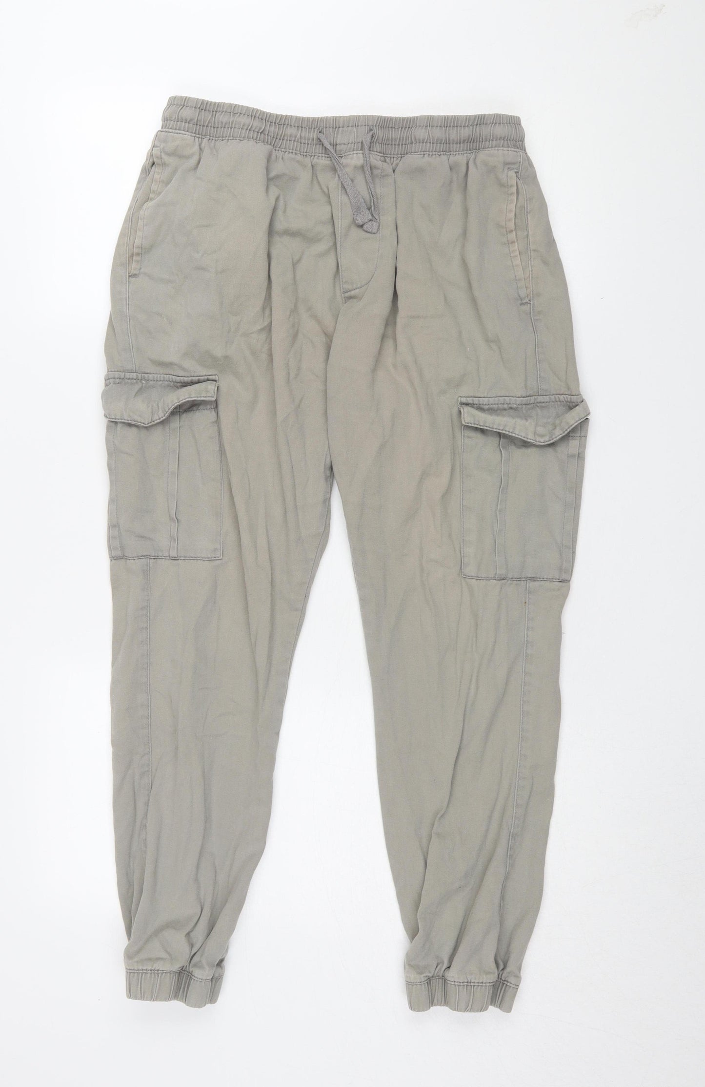 Brave Soul Men's Grey Cargo Trousers 34