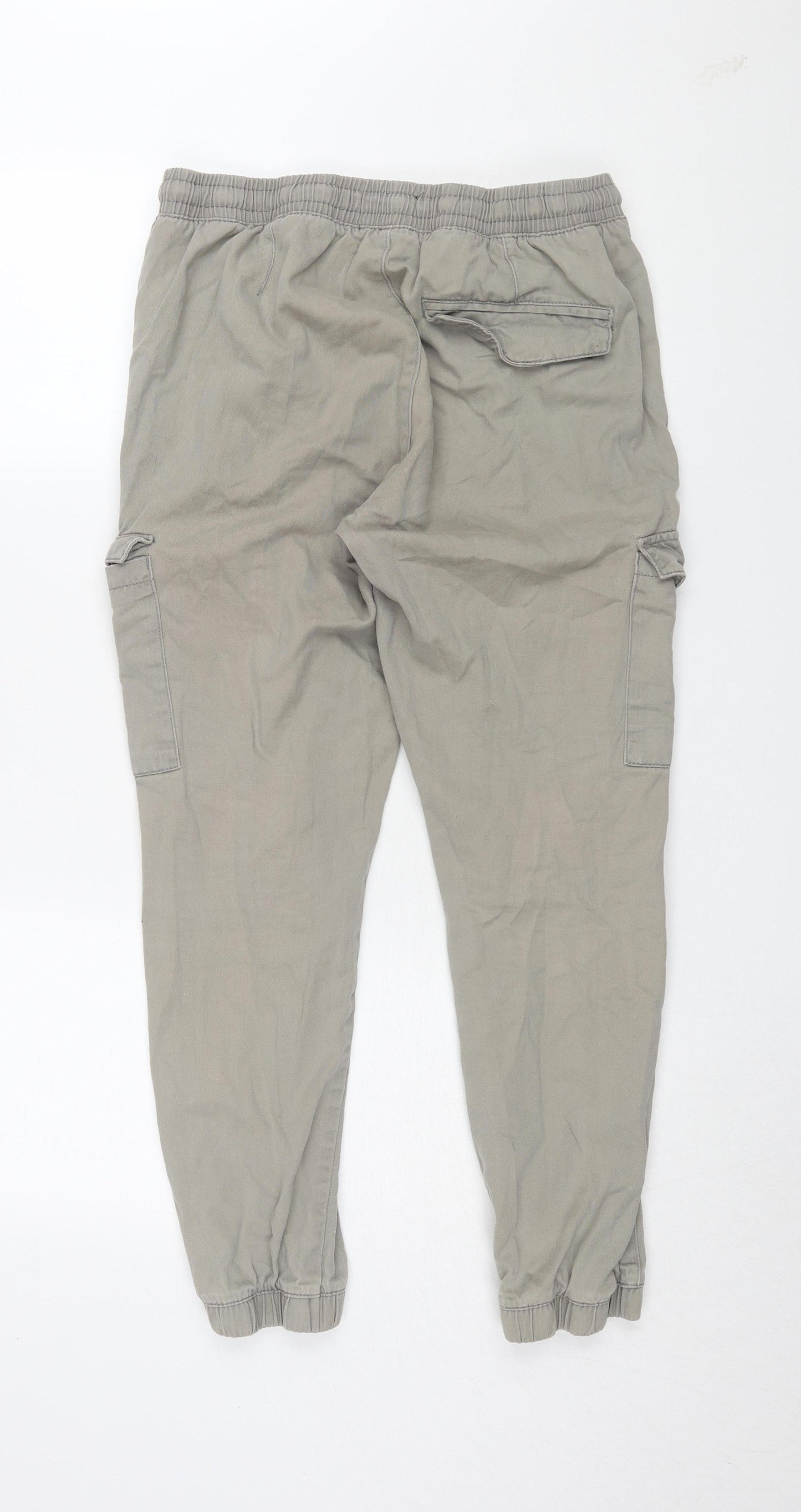 Brave Soul Men's Grey Cargo Trousers 34