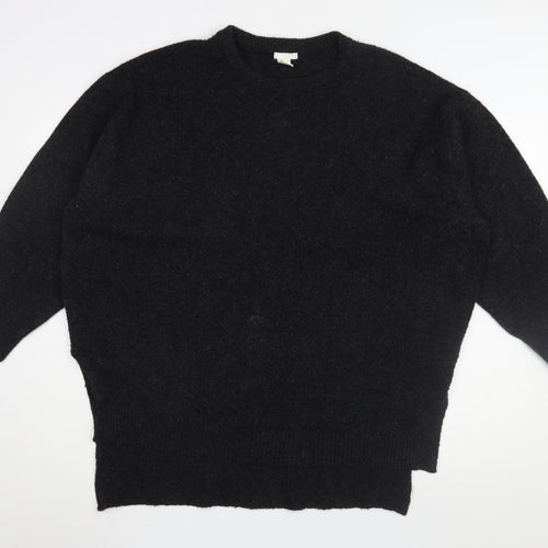 H&M Women's Black Knit Pullover Jumper Size M