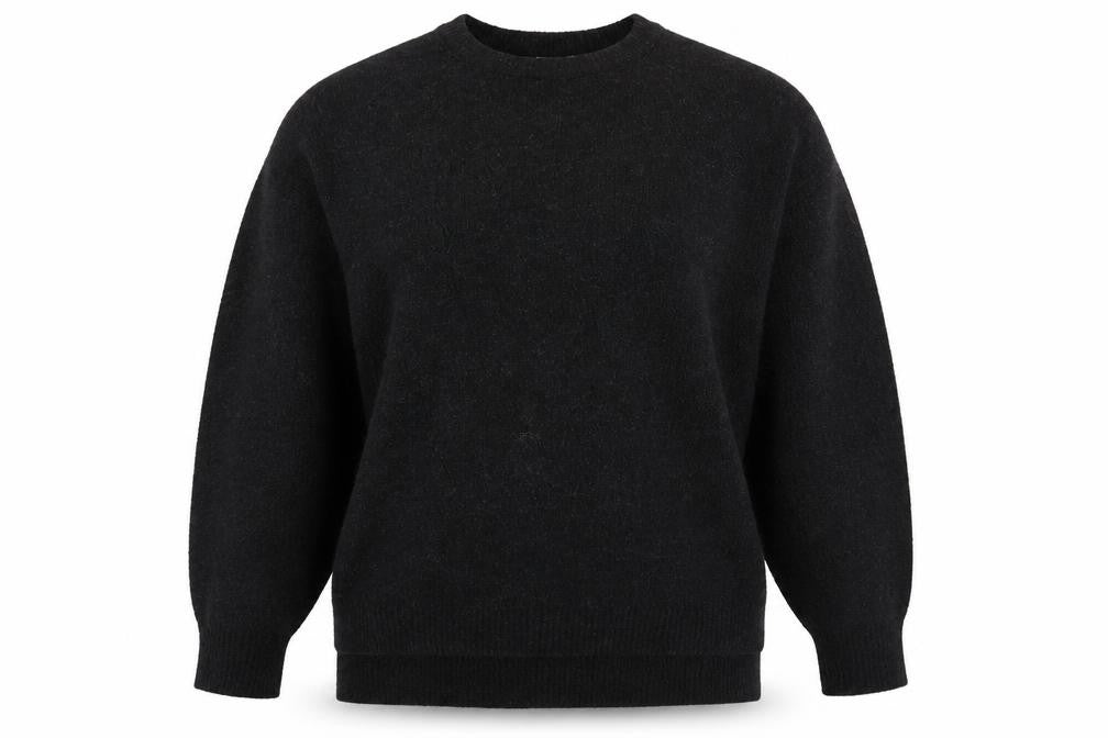 Front view of H&M Women's Black Knit jumper, size M