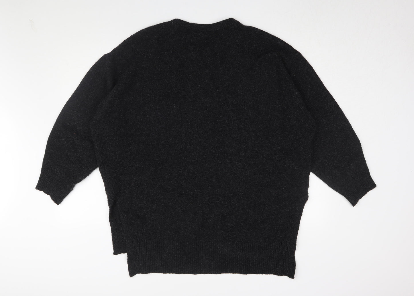 H&M Women's Black Knit Pullover Jumper Size M
