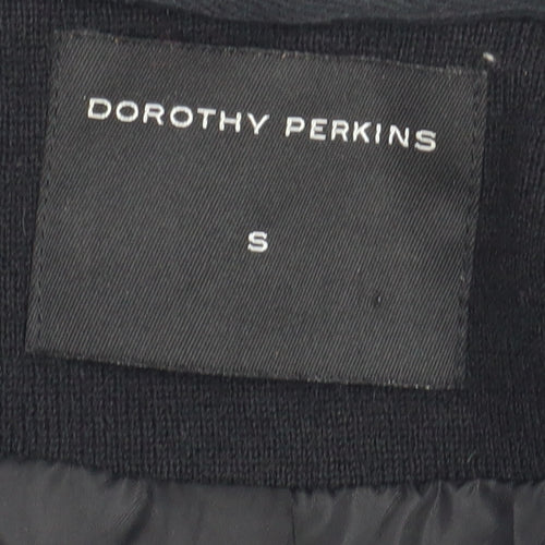 Dorothy Perkins Women's Black Wool Moto Jacket S