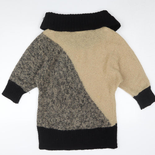 Wallis Women's Beige Cowl Neck Pullover Jumper, Size 10