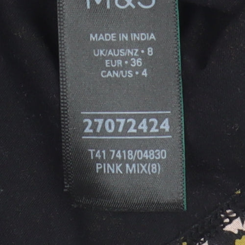 Marks and Spencer Women's Floral T-Shirt, Size 8