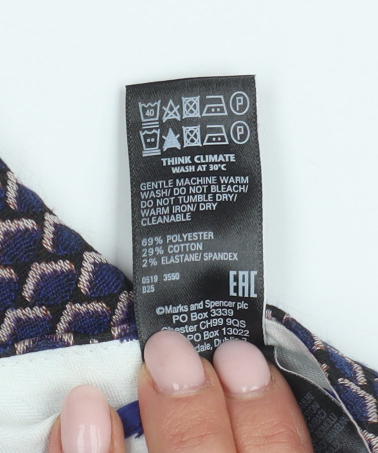 Marks and Spencer Women's Multicoloured Cropped Trousers Size 10