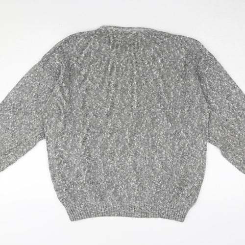 Greenwoods Men's Grey Argyle Pullover Jumper XL