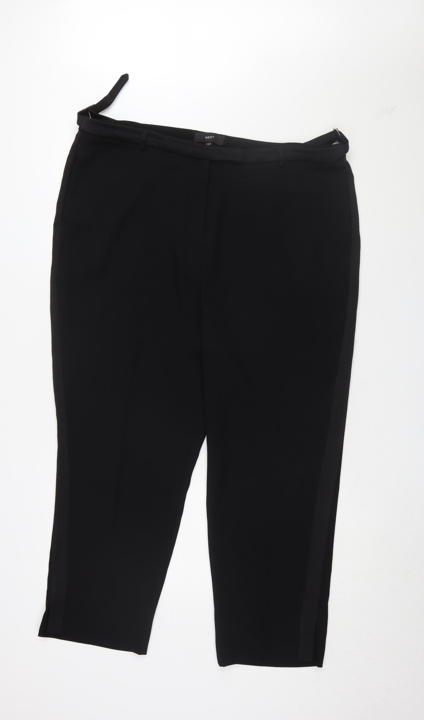 Next Women's Black Dress Pants Size 20 Belted Business