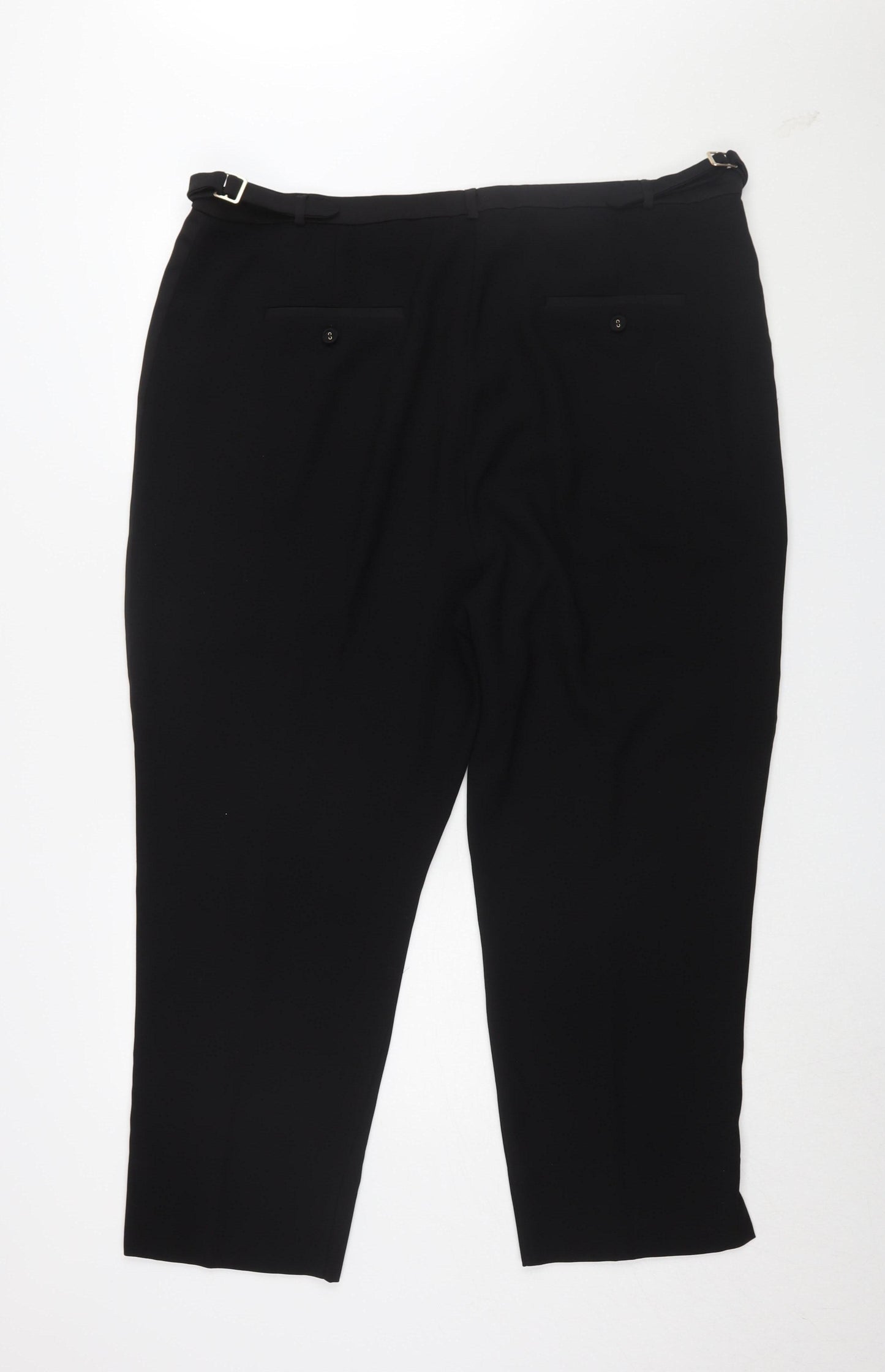 Next Women's Black Dress Pants Size 20 Belted Business