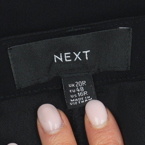 Next Women's Black Dress Pants Size 20 Belted Business