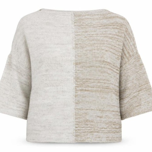 Topshop Women’s Ivory 3/4 Sleeve Relaxed Jumper