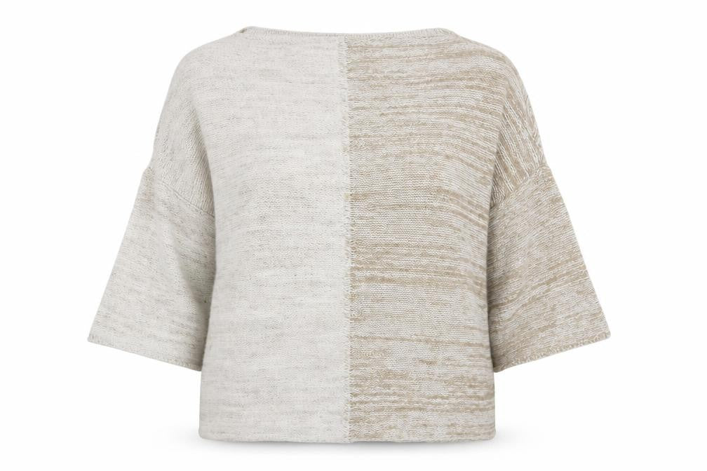Topshop Women’s Ivory 3/4 Sleeve Relaxed Jumper