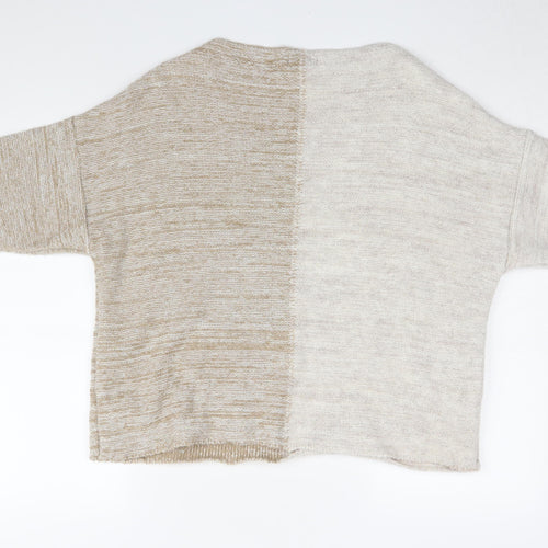 Topshop Women’s Ivory 3/4 Sleeve Relaxed Jumper