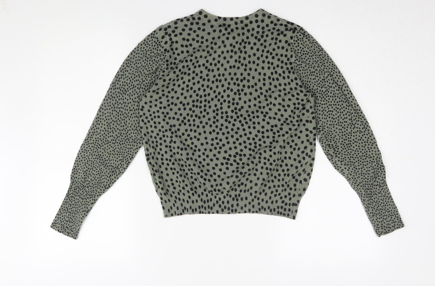 Marks and Spencer Women's Green Polka Dot Cardigan Size 12