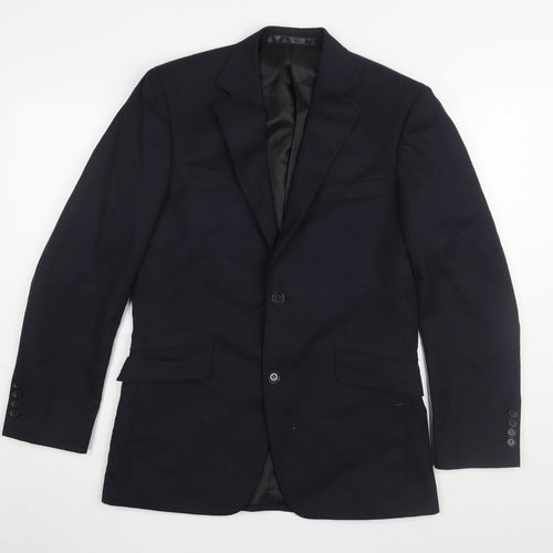 Dehavilland Men's Black Blazer, Size 36R, Regular Fit