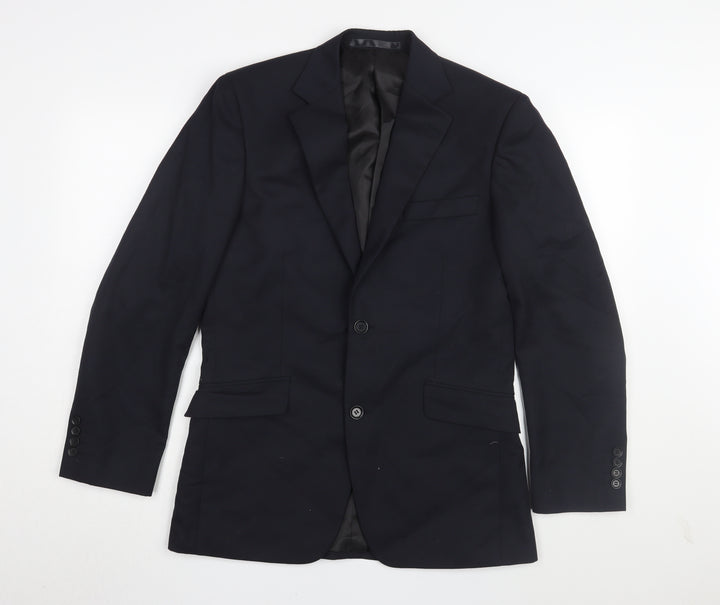 Dehavilland Men's Black Blazer, Size 36R, Regular Fit