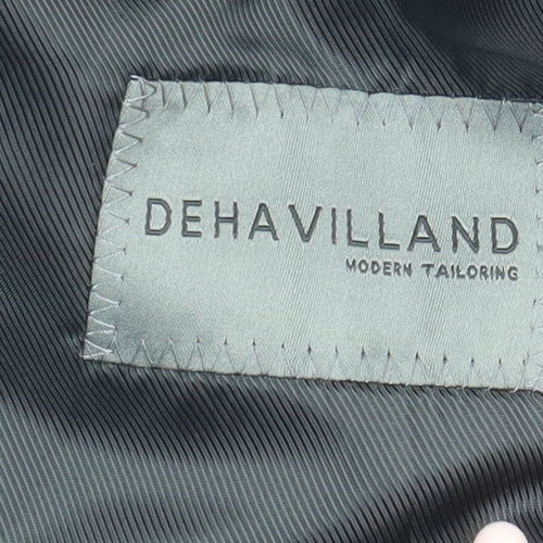 Dehavilland Men's Black Blazer, Size 36R, Regular Fit