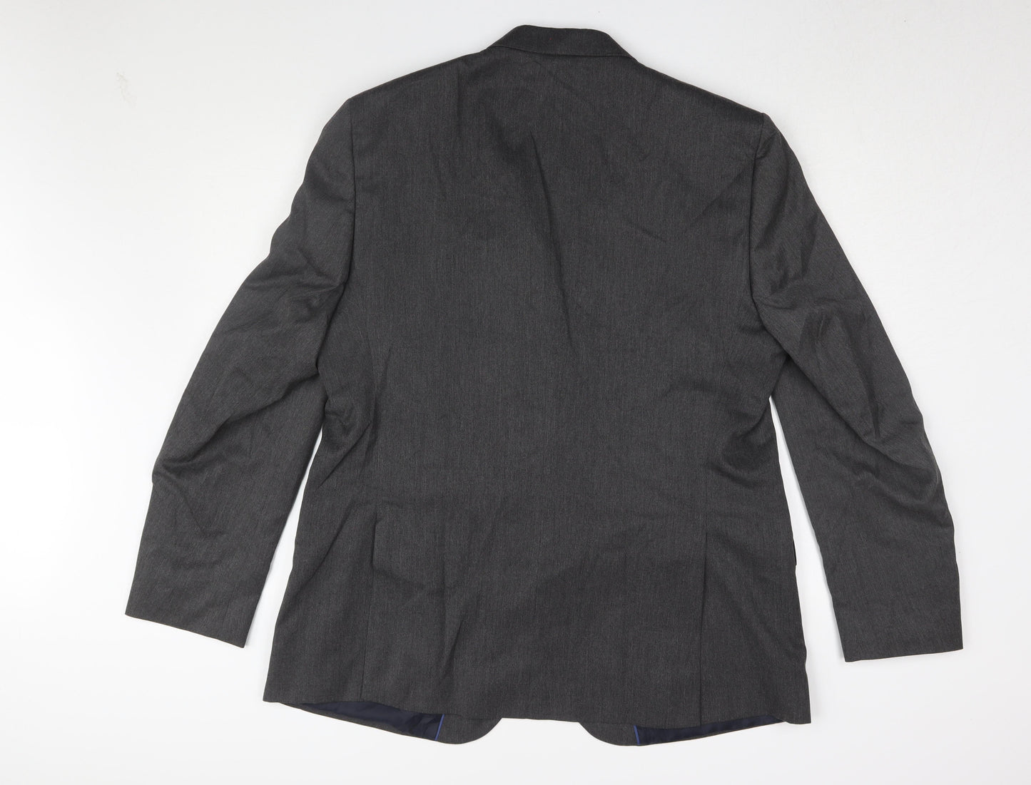 Marks and Spencer Men's Grey Long Suit Jacket, 46L