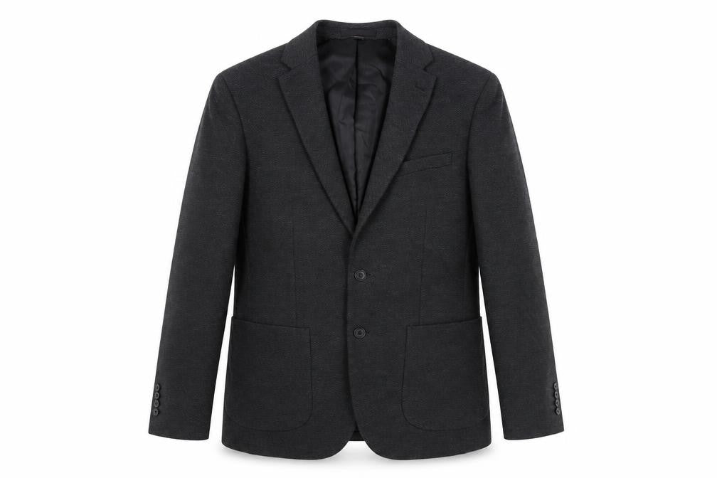 Front view of Marks & Spencer Men's Charcoal Blazer 38R Regular Fit Formal