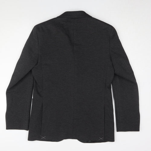 M&S Men's Charcoal Blazer 38R Regular Fit Formal