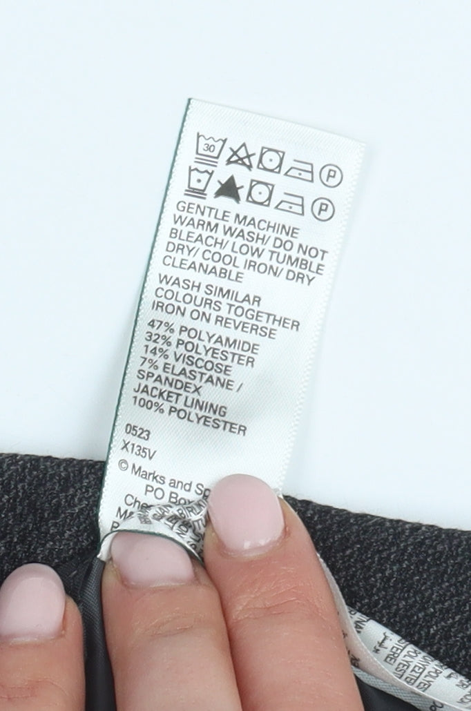 M&S Men's Charcoal Blazer 38R Regular Fit Formal