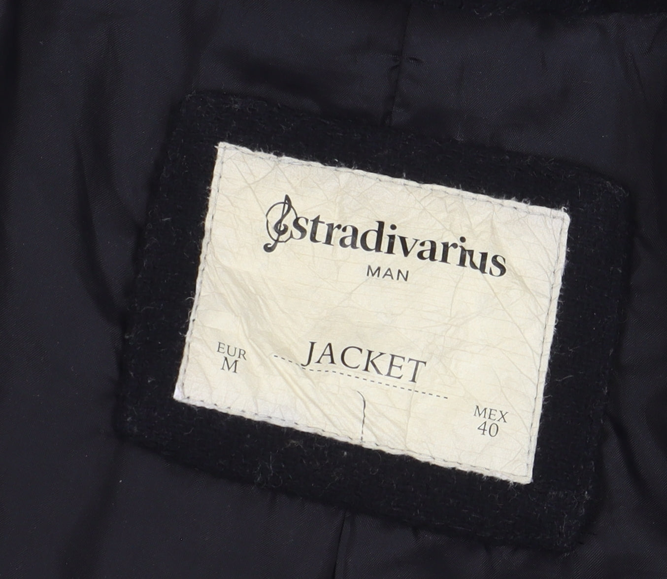 Stradivarius Women's Black Pea Coat M Double-Breasted