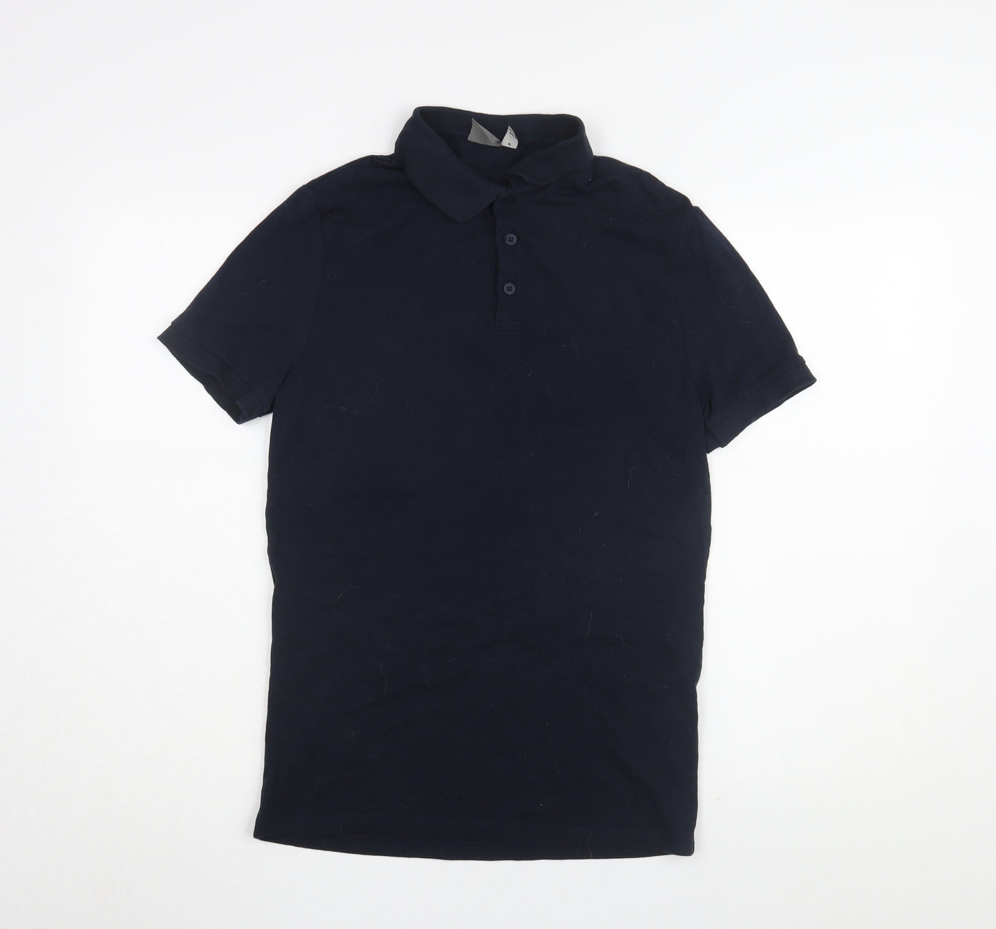 ASOS Men's Blue Polo T-Shirt M Collared Solid