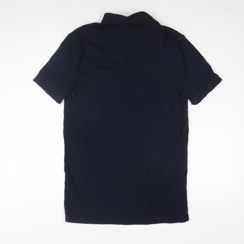 ASOS Men's Blue Polo T-Shirt M Collared Solid