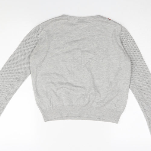 Topshop Women’s Grey Pullover Jumper Size 10