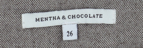 Mentha & Chocolate Women's Beige Dress Pants