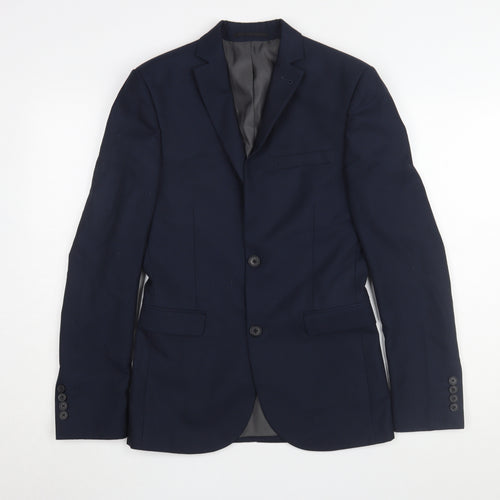 Next Men's Blue Blazer 34 Regular Fit Formal