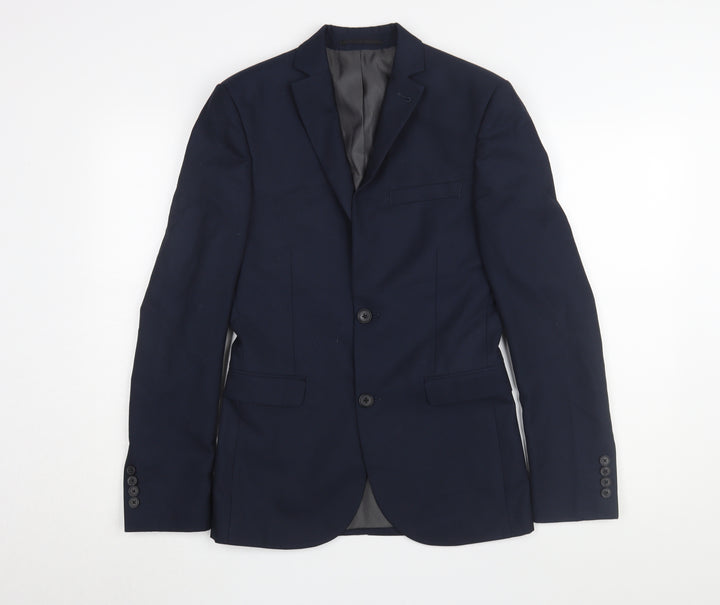 Next Men's Blue Blazer 34 Regular Fit Formal