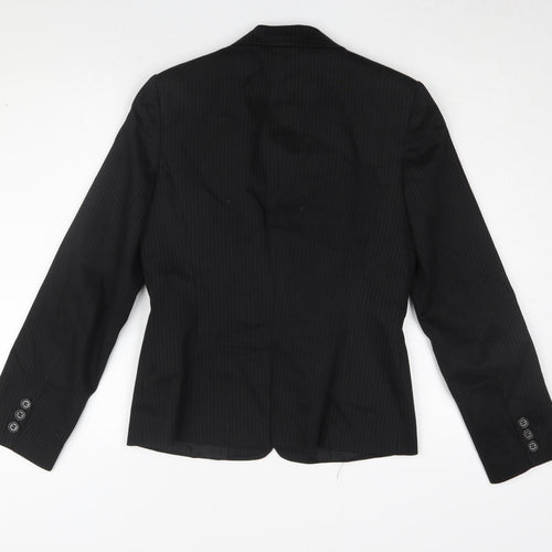 Select Women's Black Pinstripe Blazer Size 10