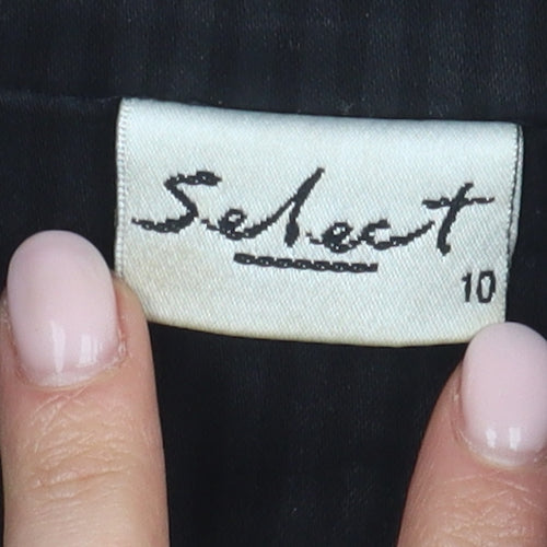 Select Women's Black Pinstripe Blazer Size 10