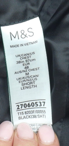 Marks and Spencer Men's Black Tuxedo Blazer 38S