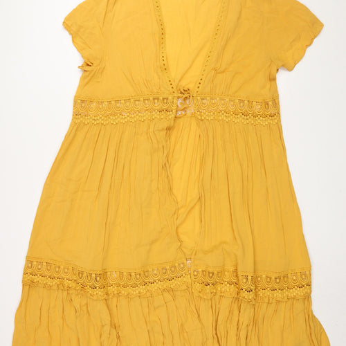 Torrid Women's Yellow Plus Maxi Dress, Size 2