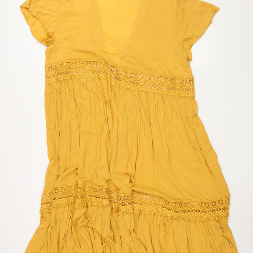 Torrid Women's Yellow Plus Maxi Dress, Size 2