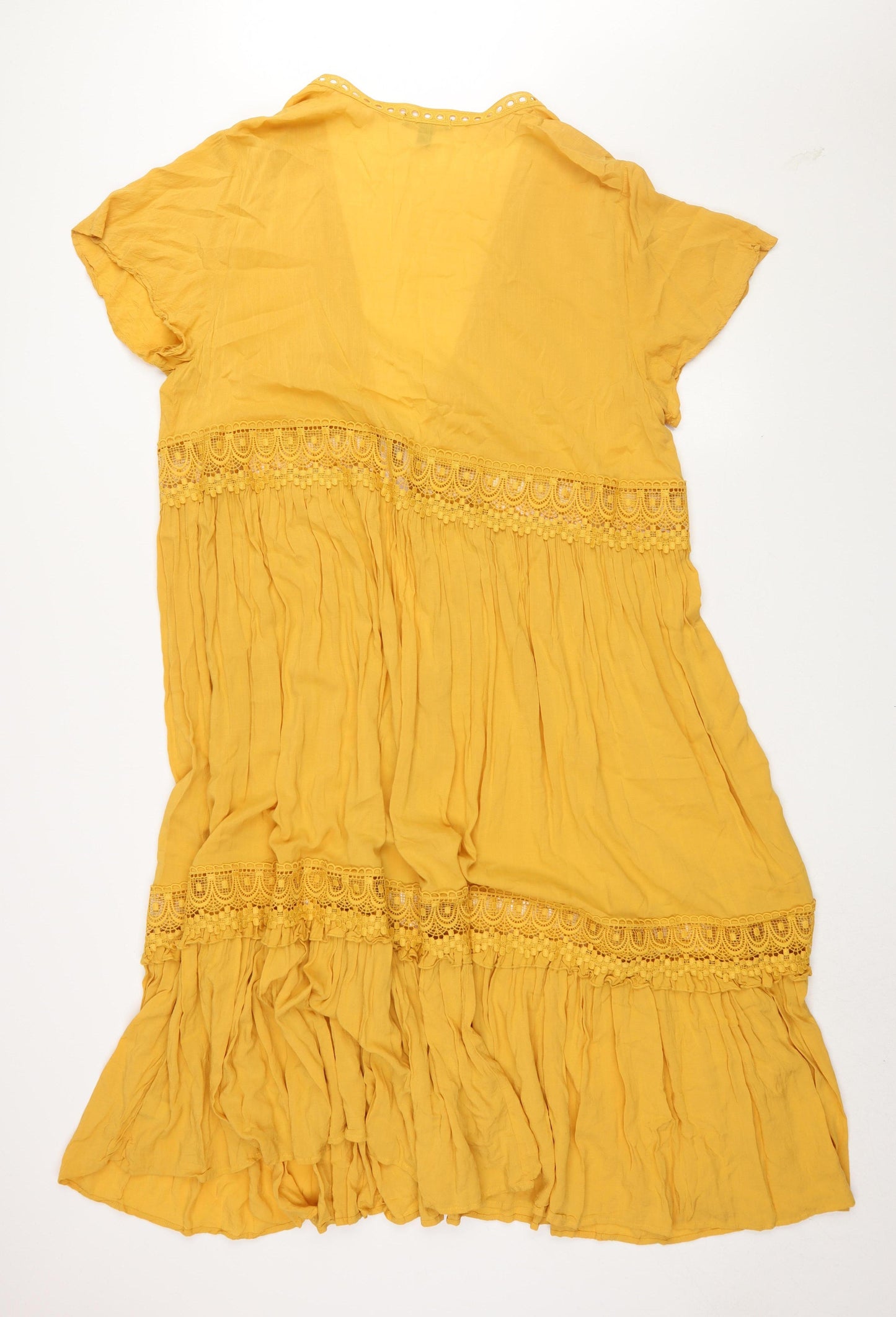 Torrid Women's Yellow Plus Maxi Dress, Size 2