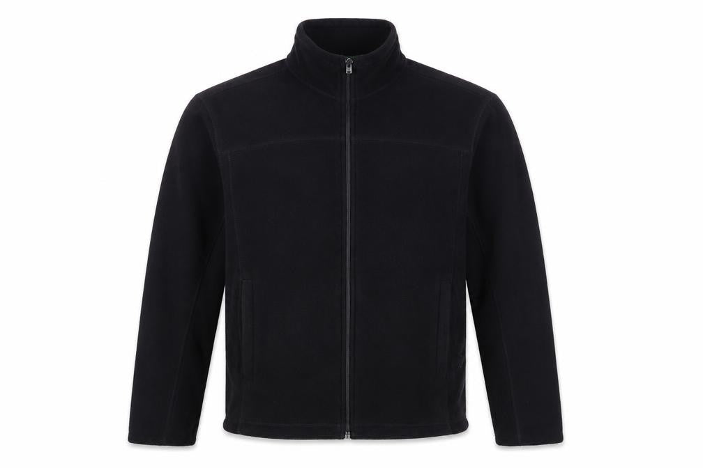 Front view of Marks & Spencer Men's Black Fleece Jacket, size S