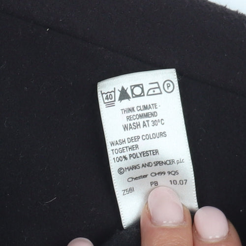 Marks and Spencer Men's Black Fleece Jacket Size S