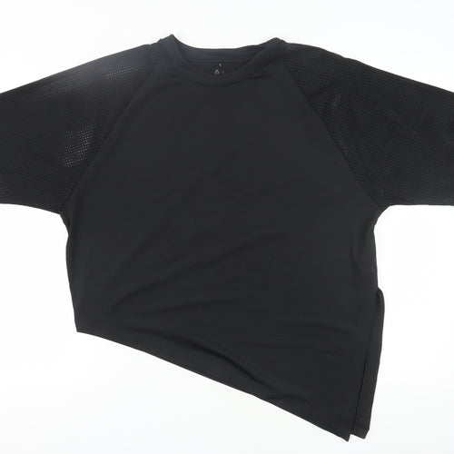 Reebok Unisex Black Gym T-Shirt L Lightweight Breathable