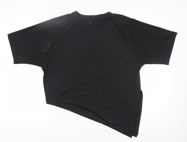 Reebok Unisex Black Gym T-Shirt L Lightweight Breathable