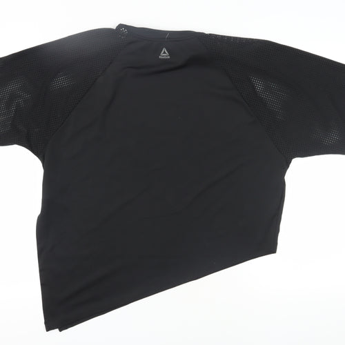 Reebok Unisex Black Gym T-Shirt L Lightweight Breathable